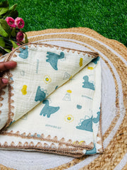 Dino Ride - Muslin Baby Blanket